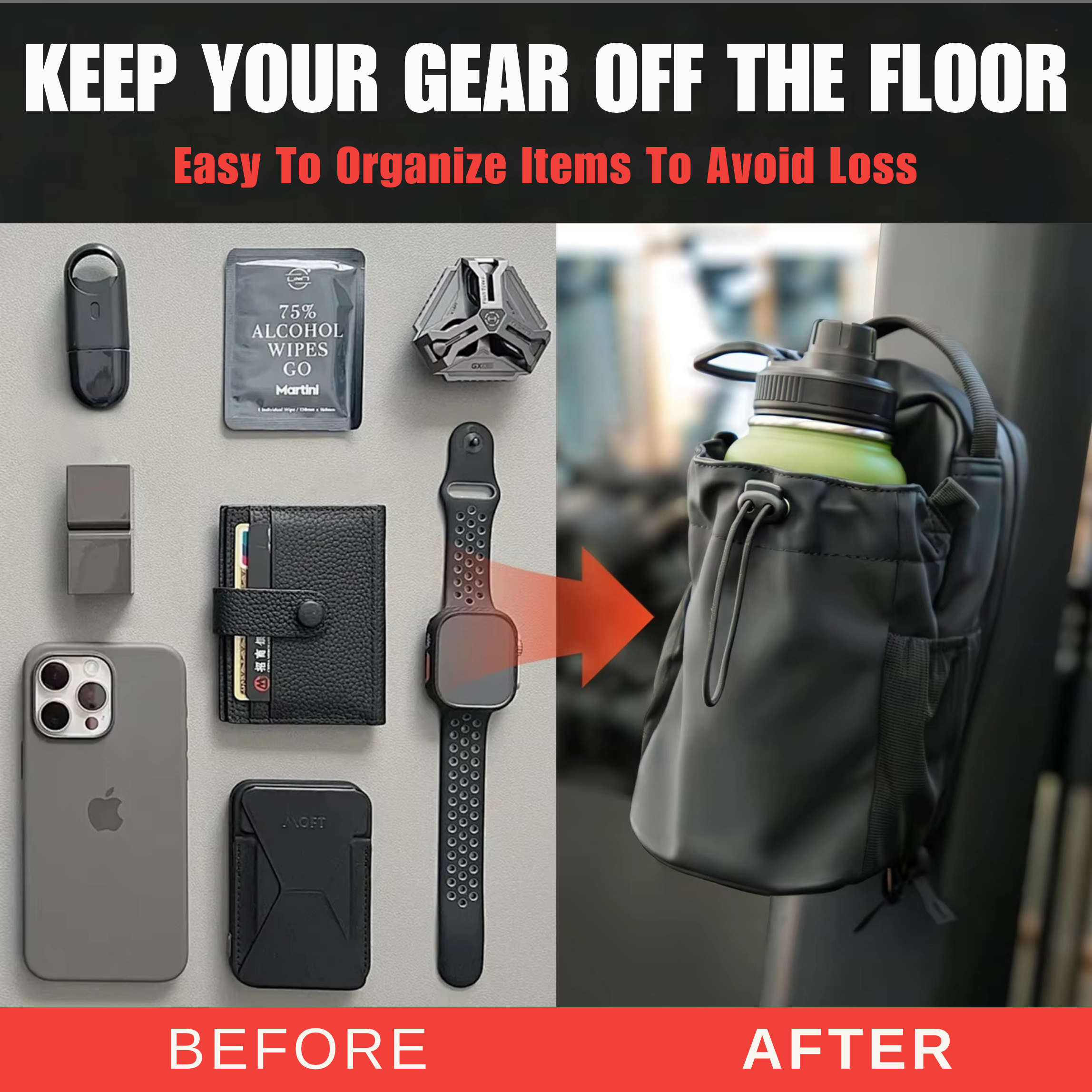 Anvyl Magnetic Gym Bag - Do not leave your equipment on the gym floor.